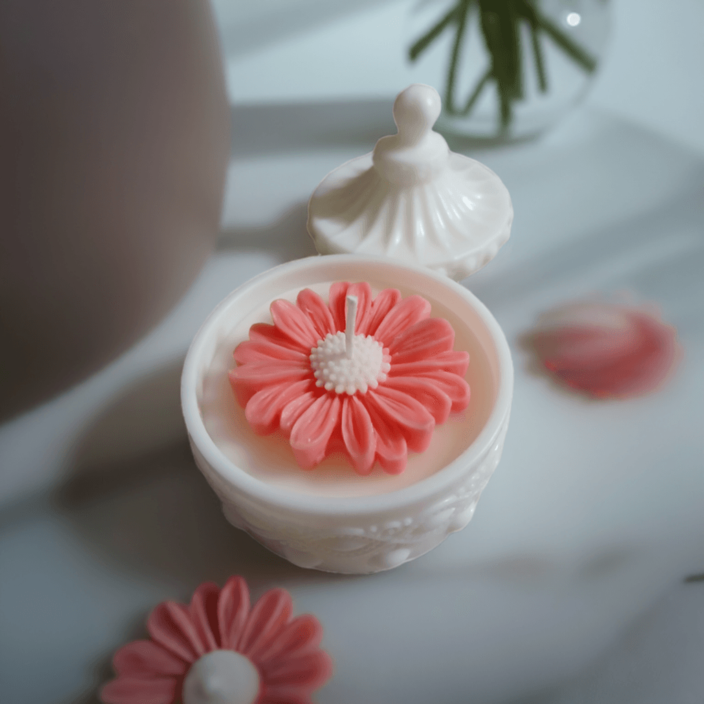 Natural Sunflower Soy Candle for Peaceful Evenings - Scent Fushion