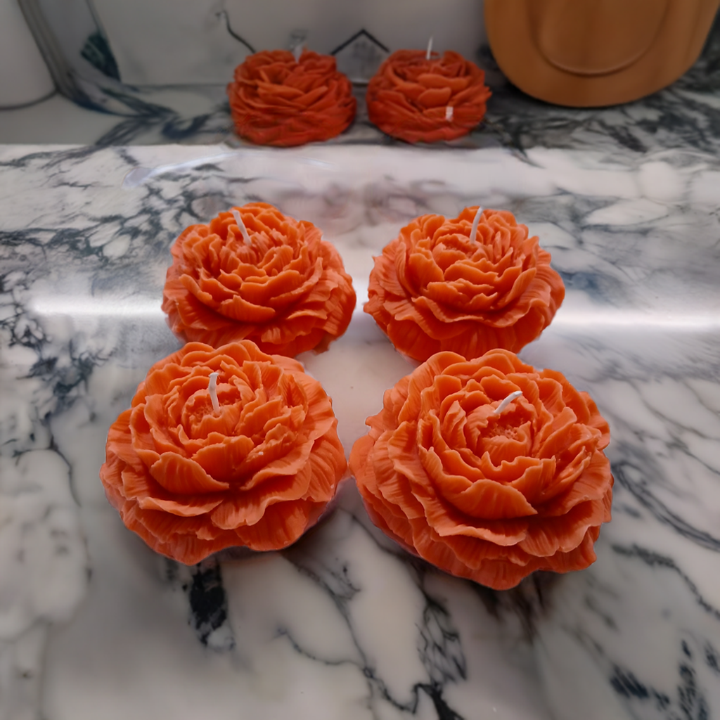 Elegant 3 oz Rose Candles with Fushion Scent, Perfect for Wedding Favors and Special Occasions