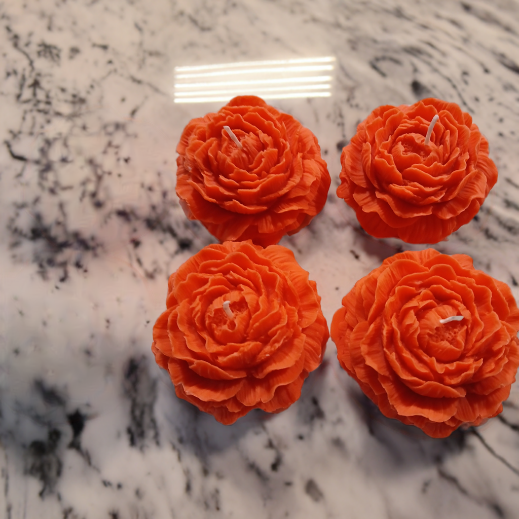 Eco-friendly Soy Wax Rose Scented Candles for Bridal Showers - Handmade in West Virginia