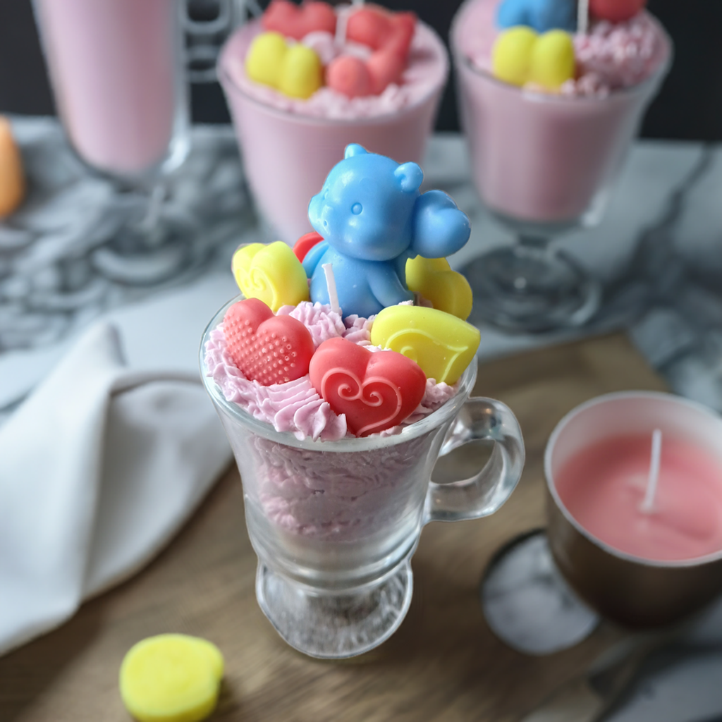 Eco-Friendly Whimsy Bears Wild Berry Cheesecake Candle – Perfect Gift for Candle Lovers