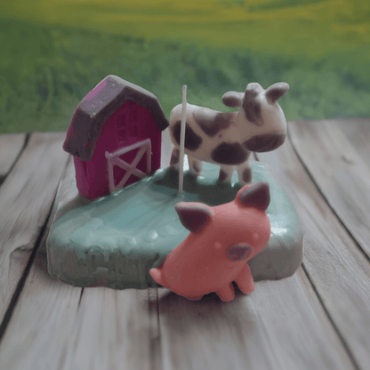 Countryside Cow & Pig Candle - Scent Fushion