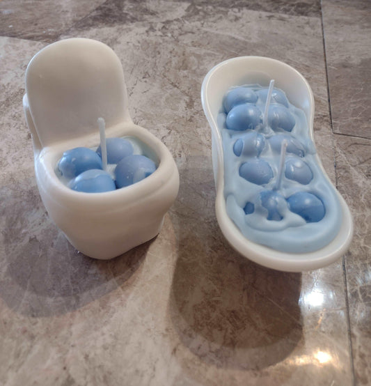 Serenity Bath & Toilet Candle Duo - Scent Fushion
