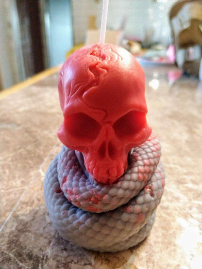 Sinister Snake Skull Candle - Scent Fushion