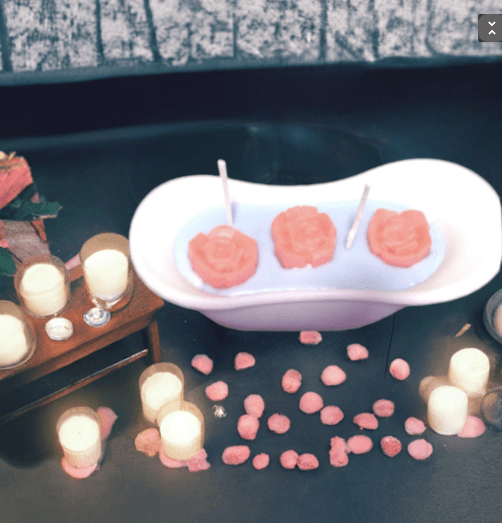 Heart Shapes in Bath Candle - Scent Fushion