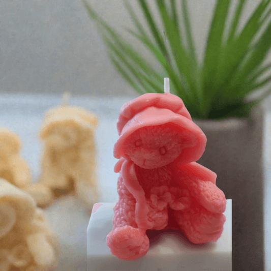 Tiny Bear Glow Candle set of 4 - Scent Fushion