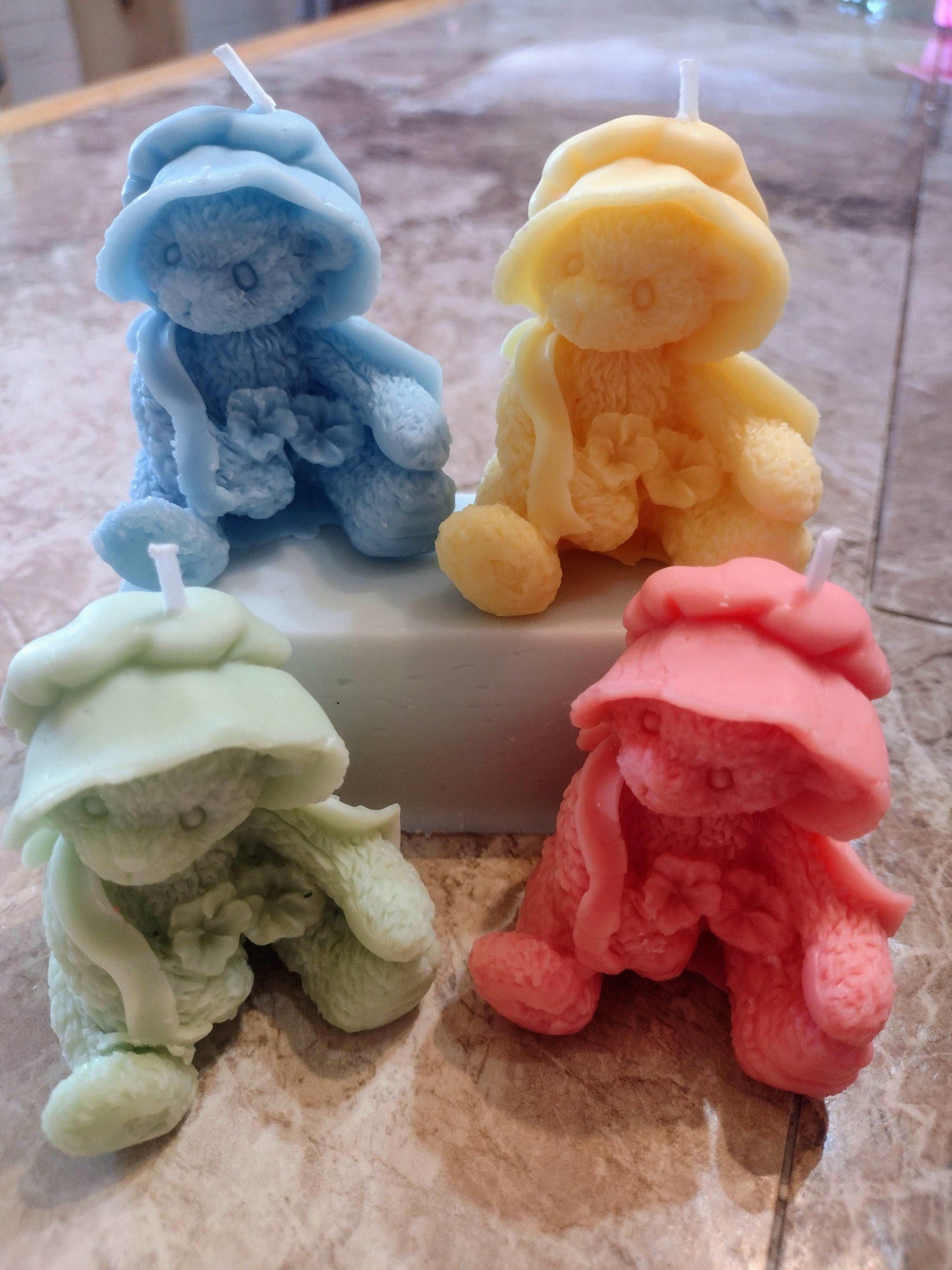 Tiny Bear Glow Candle set of 4 - Scent Fushion