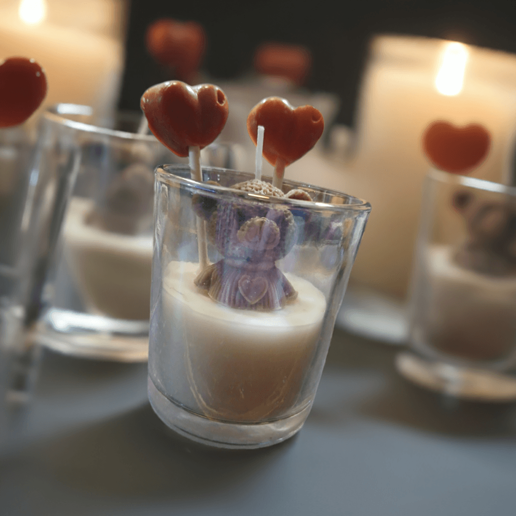 Teddy with Heart Candle - Scent Fushion