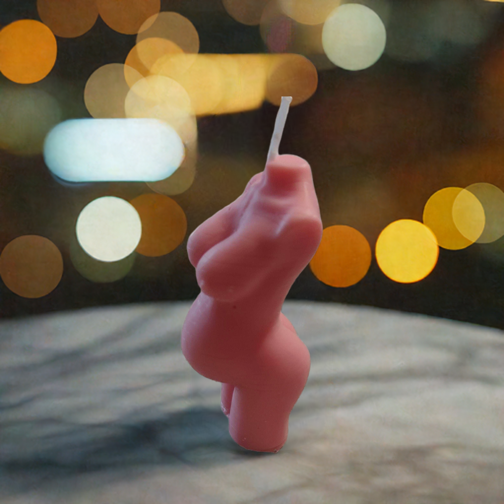 Scent Fushion Candles Mini Uterus Shaped Candle for Pregnant Women – Eco-friendly soy wax candle for expecting mothers