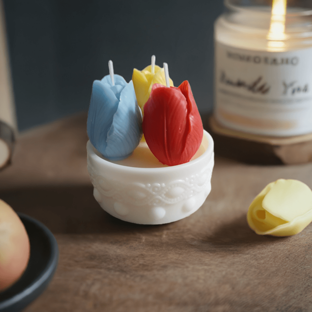 Handmade Tulip Candles for Stress Relief - Scent Fushion