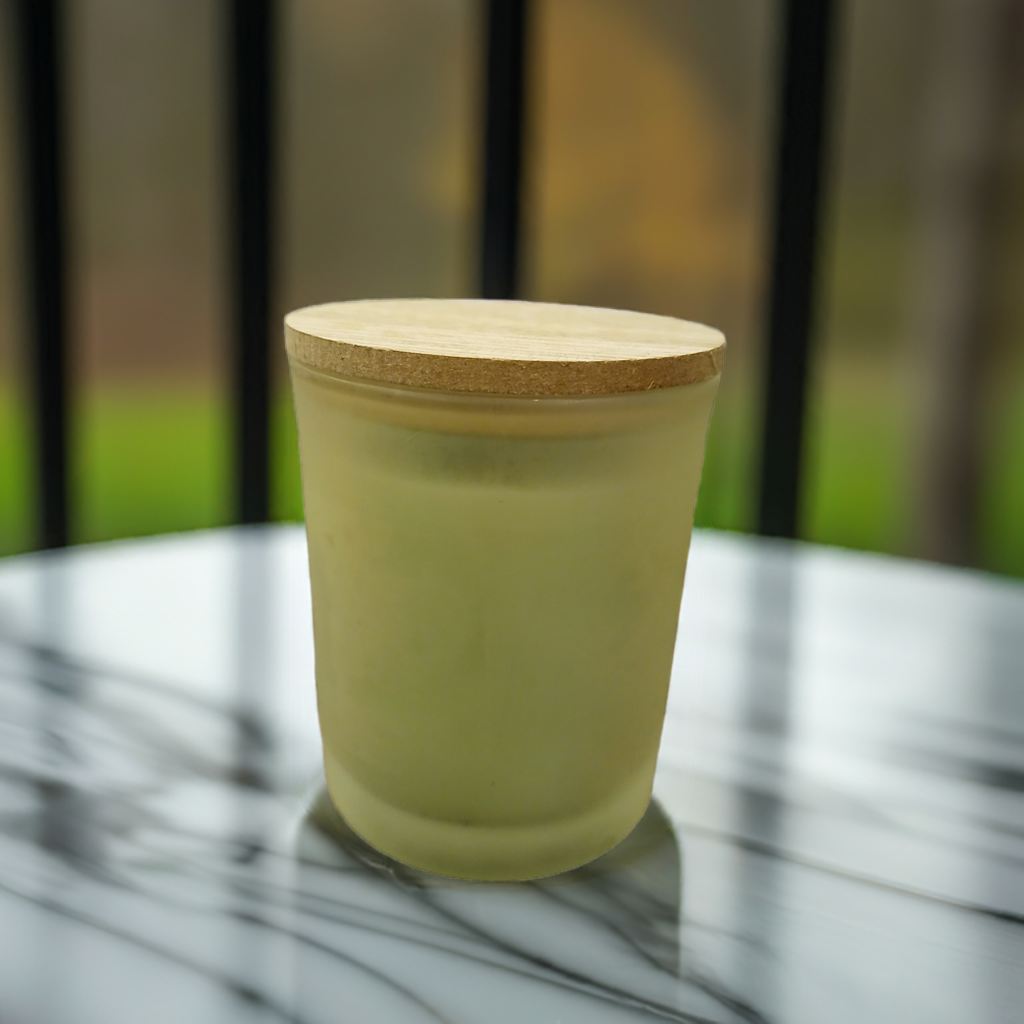 Cucumber Melon Bliss Candle 4 oz jar handmade by Scent Fushion Candles