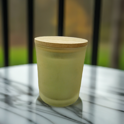 Cucumber Melon Bliss Candle 4 oz jar handmade by Scent Fushion Candles