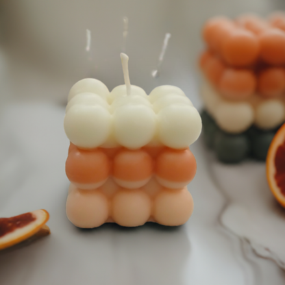Decorative bubble-shaped candle for home décor or gifting