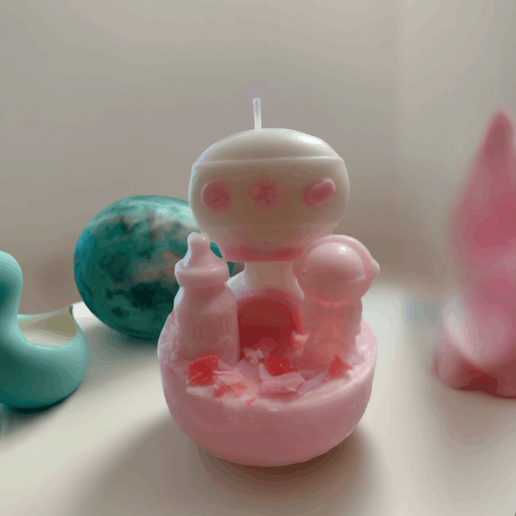 Scent Fushion Handmade Baby Shower Rattler Candles – Fragrant Favors and Unique Party Gifts