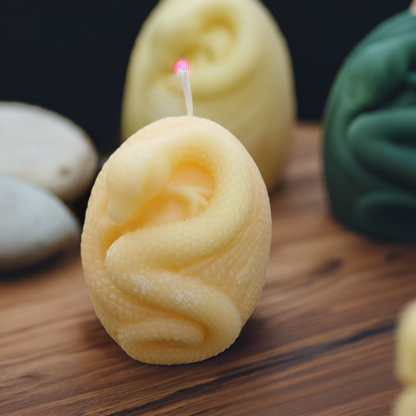Each candle is a unique piece, crafted with intention and care.