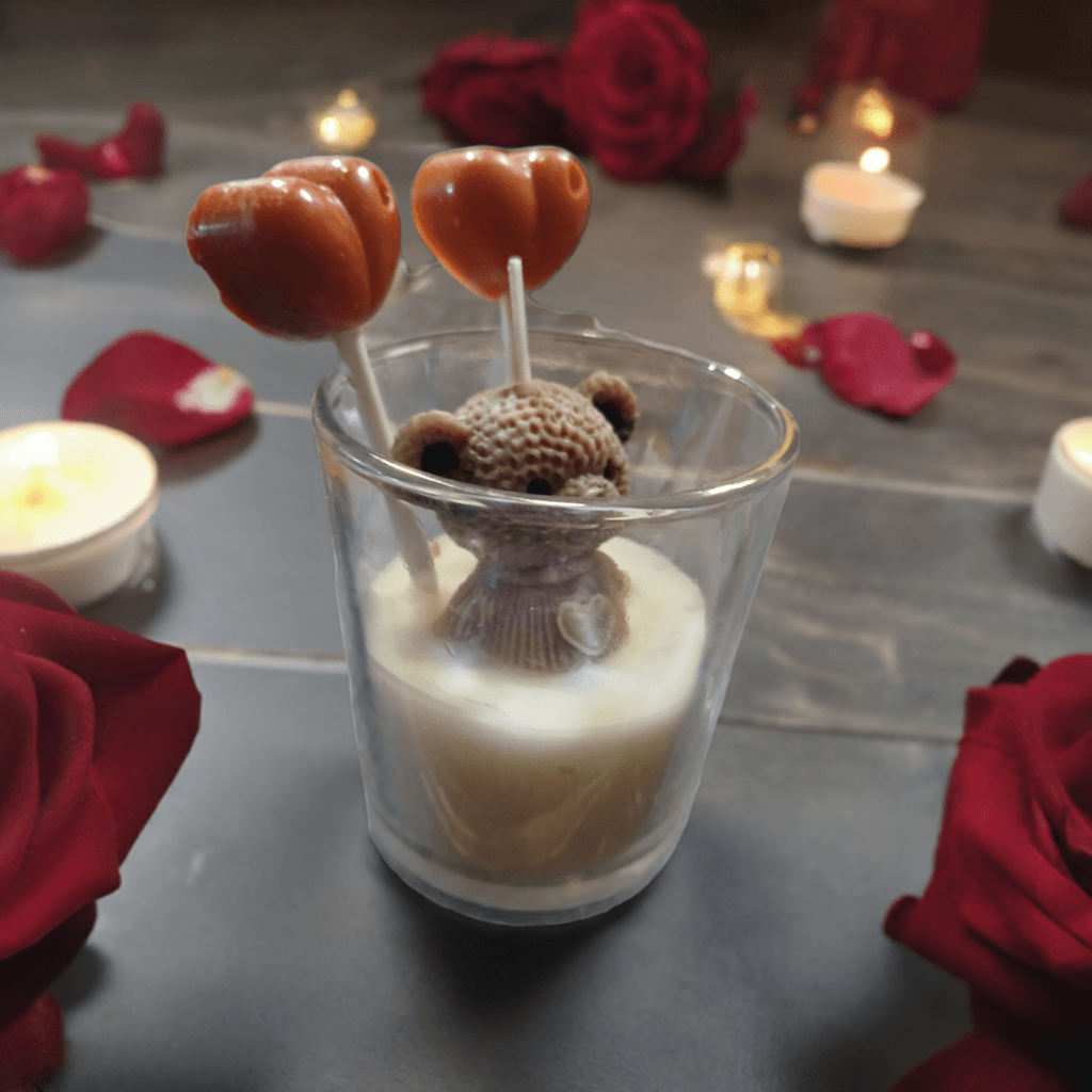 Teddy with Heart Candle - Scent Fushion
