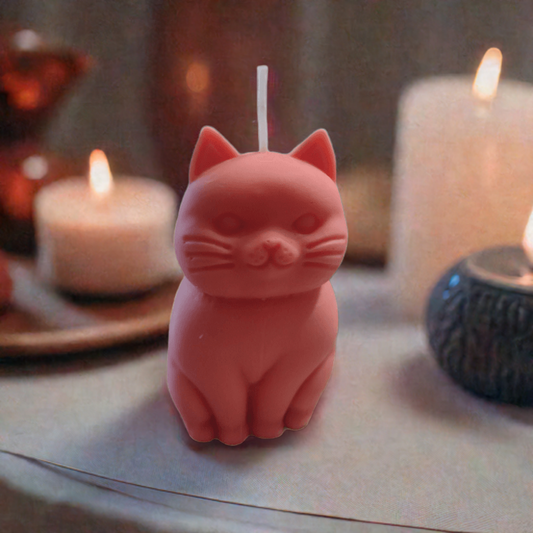 Chubby Cat Soy Candle for Cat Lovers – Eco-Friendly Lavender Scent Fushion Candles