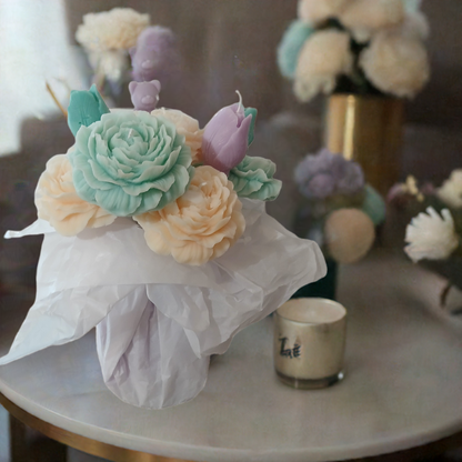 Scent Fushion Eco-Friendly Peony Tulip Candle - Spring Fragrance