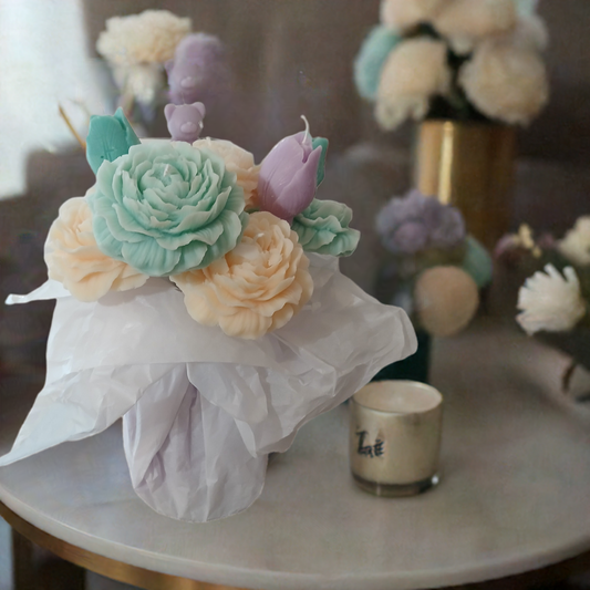 Scent Fushion Eco-Friendly Peony Tulip Candle - Spring Fragrance