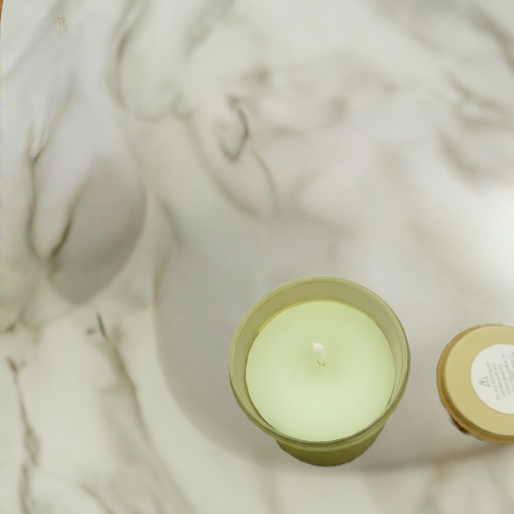 Refreshing cucumber melon scent in a handmade 4 oz candle from Charleston WV