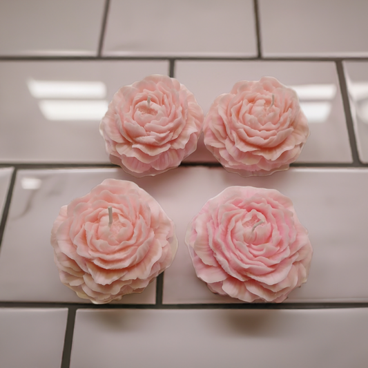 Appalachian-made Rose Petal Candles in 4-Pack Gift Set from Scent Fushion candles