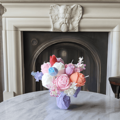 Lavish Rose Stemmed Candle Bouquet - Scent Fushion