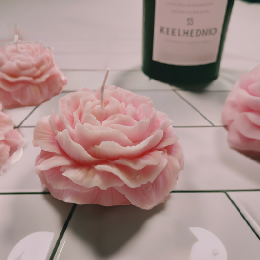Handcrafted Rose Petal Scented Candles, 4-Pack Gift Set by Scent Fushion candles