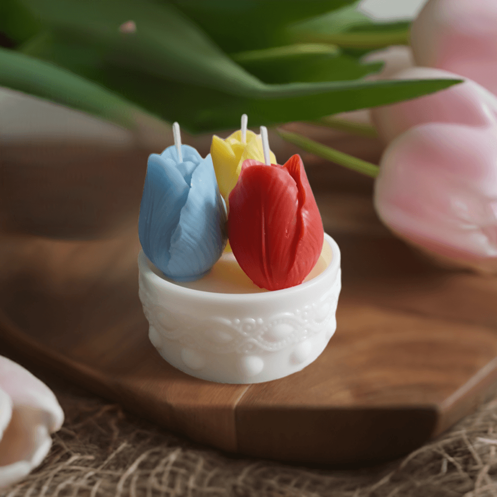 Handmade Tulip Candles for Stress Relief - Scent Fushion